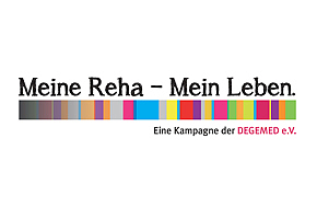 Logo "Meine Reha – Mein Leben. Eine Kampegne der DEGEMED e.V."; Öffnet eine externe Website in einem neuen Fenster